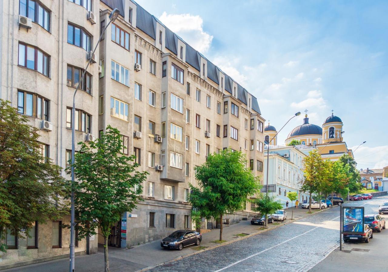 Apartment Triokhsviatytelskaya Street 3 Kiev Exterior foto
